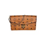 MCM Millie Visetos Chain Shoulder Bag